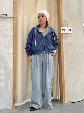 「CIAOPANIC TYPY（チャオパニックティピー）のアイテム（帽子）」を使った、きな☆ki_naさん（レディース・153cm）の春コーディネート