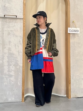 「アイテム（帽子）」を使った、きな☆ki_naさん（レディース・153cm）の秋コーディネート