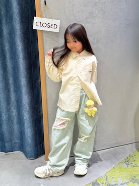 「PENNEYS（ぺニーズ）のアイテム」を使った、きな☆ki_naさん（キッズ・124cm）の春コーディネート