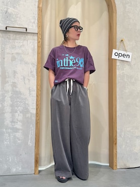 「アイテム（デニムパンツ）」を使った、きな☆ki_naさん（レディース・153cm）の夏コーディネート