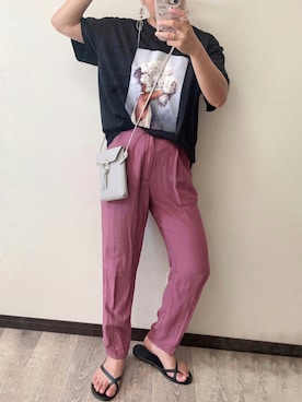 「DAISO（DAISO）のアイテム」を使った、きな☆ki_naさん（レディース・153cm）の夏コーディネート
