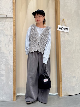 「アイテム（ベスト）」を使った、きな☆ki_naさん（レディース・153cm）の秋コーディネート