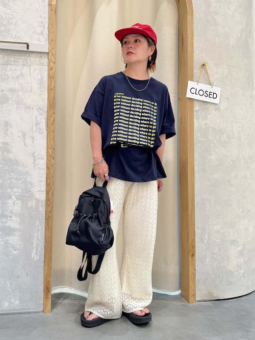 【UNISEX】【全12色展開】メッセージプリント半袖Tee