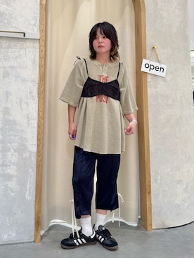 「etsinta（エシンタ）のアイテム」を使った、きな☆ki_naさん（レディース・153cm）の夏コーディネート