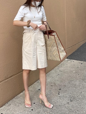 「A VACATION（アヴァケーション）のアイテム」を使った、amiさん（レディース・163cm）の夏コーディネート
