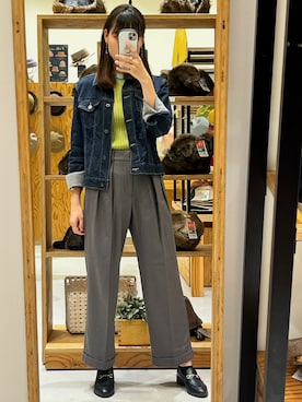 「Scramble（スクランブル）のアイテム」を使った、rikaさん（レディース・167cm）の秋コーディネート