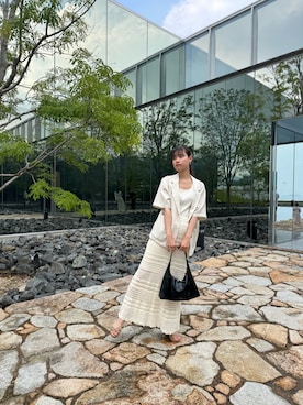 「アイテム（ジャケット/アウター）」を使った、rikaさん（骨格ナチュラル・レディース・167cm）の秋コーディネート