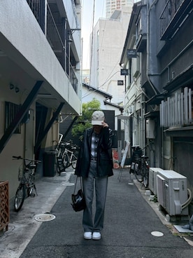 「アイテム（テーラードジャケット）」を使った、rikaさん（レディース・167cm）の冬コーディネート