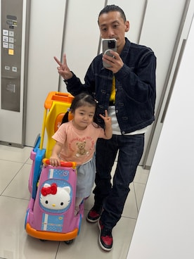 「アイテム（デニムジャケット）」を使った、まこさん（メンズ・162cm）の秋コーディネート