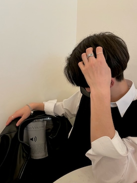 「WOOALONG（ウアロン）のアイテム（トップス）」を使った、SHUTO さん（メンズ・180cm）の冬コーディネート