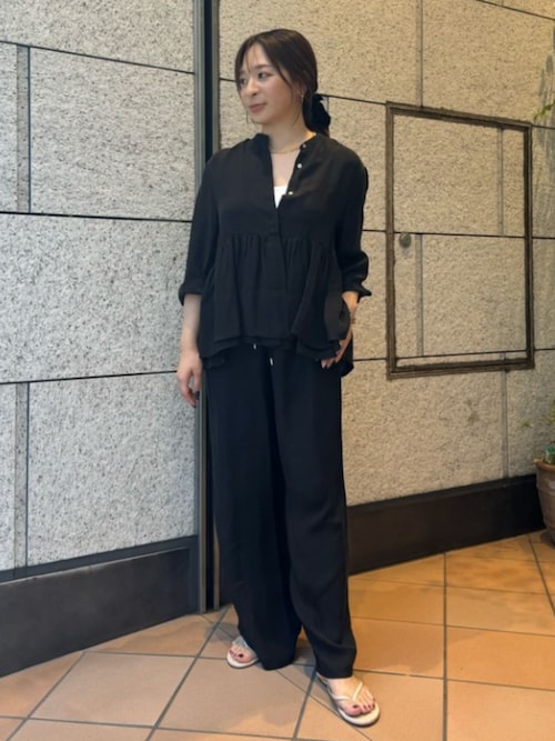 〈お値下げしました〉Liesse ワイドパンツ セール】ドロストワイドパンツ（セットアップ対応）（その他
