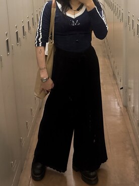 「ADER error（アーダーエラー）のアイテム」を使った、Ami さん（レディース・144cm）の春コーディネート