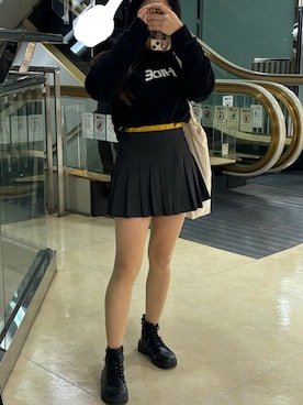 「アイテム（バッグ）」を使った、Ami さん（レディース・144cm）の冬コーディネート