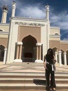 「アイテム（タンクトップ）」を使った、Ami さん（レディース・144cm）の秋コーディネート