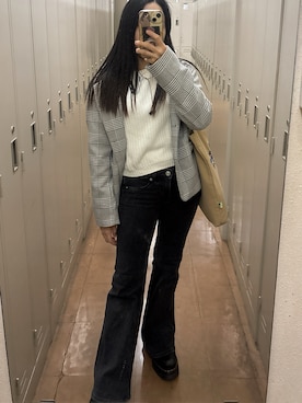 「ADER error（アーダーエラー）のアイテム」を使った、Ami さん（レディース・144cm）の春コーディネート