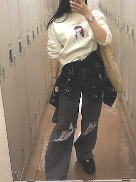 「ADER error（アーダーエラー）のアイテム」を使った、Ami さん（レディース・144cm）の春コーディネート