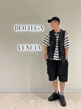 「VERSACE（ヴェルサーチ）のアイテム（シューズ）」を使った、Kidd さん（メンズ・172cm）の夏コーディネート