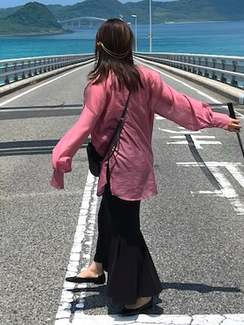 「アイテム（カチューシャ、ゴールド系）」を使った、emoさん（レディース・167cm）の夏コーディネート