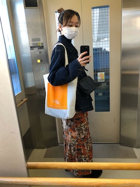 「仙台」｜「アイテム（デニムジャケット）」を使った、Yamaneさん（レディース・167cm）の秋コーディネート