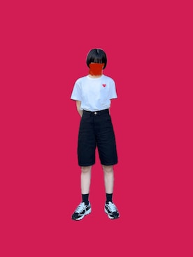 「コムデギャルソン」｜일さん（レディース・157cm）の夏コーディネート
