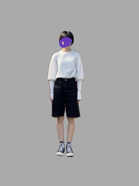 「コンバース」｜일さん（レディース・157cm）の夏コーディネート