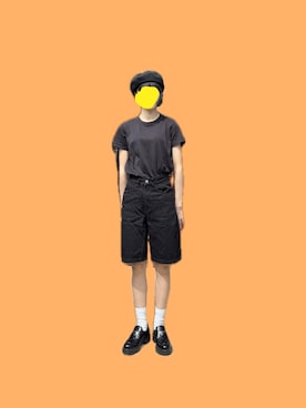 「アイテム（ハンチング/ベレー帽）」を使った、일さん（レディース・157cm）の秋コーディネート