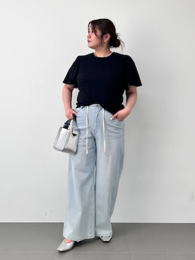 「アイテム（パンプス）」を使った、まつさん（レディース・162cm）の夏コーディネート