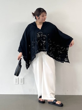 「Beau're（ヴュレ）のアイテム」を使った、まつさん（レディース・162cm）の夏コーディネート