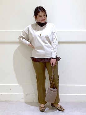 まつさん（レディース・162cm）の冬コーディネート