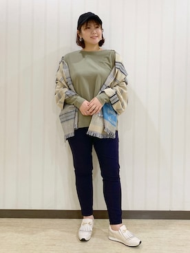 BARNYARDSTORM / チェックジャガードストールを使った人気ファッション