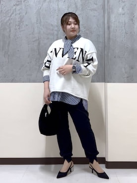 「アイテム（カチューシャ）」を使った、まつさん（レディース・162cm・20代）の秋コーディネート
