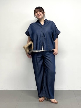 「アイテム（トートバッグ）」を使った、まつさん（レディース・162cm・30代）の夏コーディネート