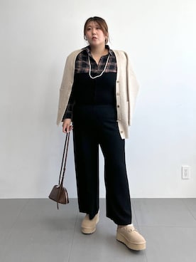 「アイテム（その他小物）」を使った、まつさん（レディース・162cm）の秋コーディネート