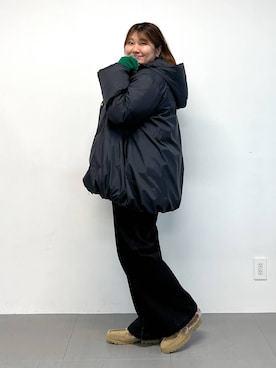 「BARNYARDSTORM（バンヤードストーム）のアイテム（ダウンジャケット/コート）」を使った、まつさん（レディース・162cm）の秋コーディネート