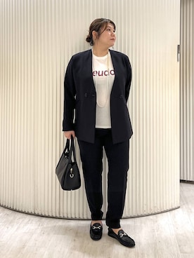 「MILOS（ミロス）のアイテム」を使った、まつさん（レディース・162cm）の秋コーディネート
