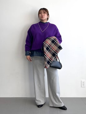 「アイテム（ストール/ショール）」を使った、まつさん（レディース・162cm・20代）の秋コーディネート