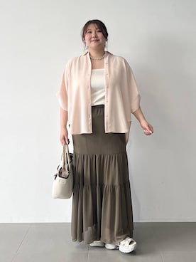 「アイテム（トートバッグ）」を使った、まつさん（レディース・162cm・30代）の夏コーディネート