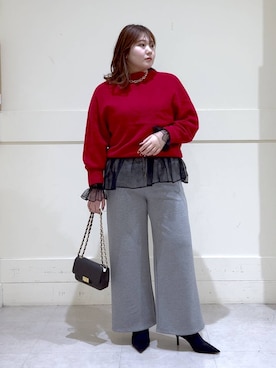 まつさん（レディース・162cm）の冬コーディネート