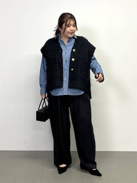 「BARNYARDSTORM」｜まつさん（レディース・162cm）の冬コーディネート