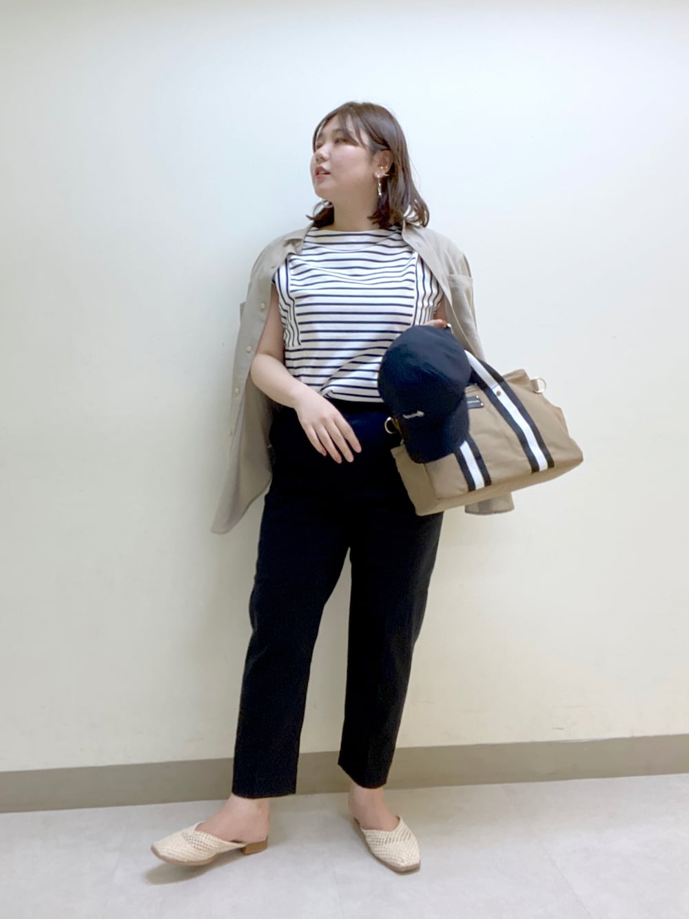 BARNYARDSTORM ストレッチ裾タブパンツ　ブラック　黒　Mサイズ BARNYARDSTORM（バンヤードストーム）の「BARNYARDSTORM