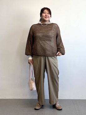 まつさん（レディース・162cm）の冬コーディネート