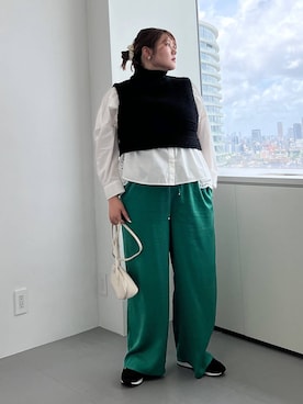 「BARNYARDSTORM（バンヤードストーム）のアイテム」を使った、まつさん（レディース・162cm）の秋コーディネート