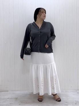 「アイテム（ストール/ショール）」を使った、まつさん（レディース・162cm・30代）の秋コーディネート