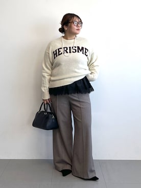 「アイテム（その他小物）」を使った、まつさん（レディース・162cm）の秋コーディネート