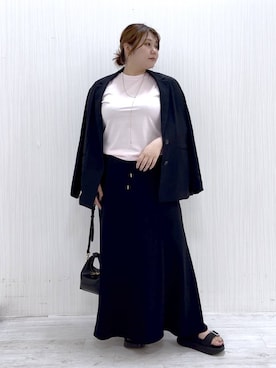 「アイテム（テーラードジャケット）」を使った、まつさん（レディース・162cm・20代）の夏コーディネート
