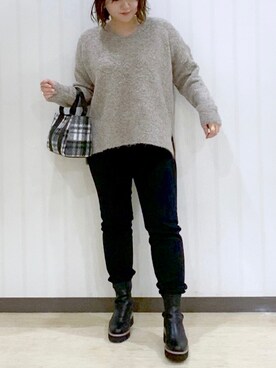 まつさん（レディース・162cm）の冬コーディネート