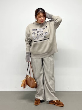 「アイテム（手袋）」を使った、まつさん（レディース・162cm）の秋コーディネート