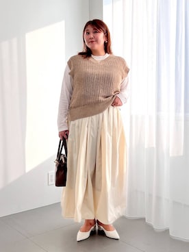 「BARNYARDSTORM」｜まつさん（レディース・162cm）の夏コーディネート