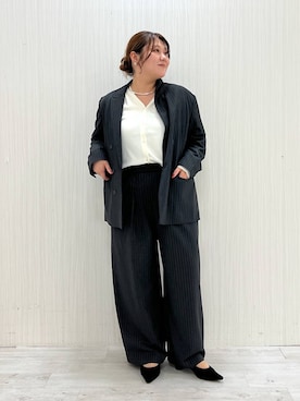 「アイテム（テーラードジャケット）」を使った、まつさん（レディース・162cm・20代）の秋コーディネート