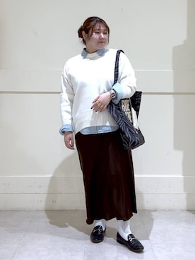 まつさん（レディース・162cm）の冬コーディネート